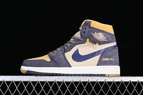 All categories Air Jordan Jordan series basketball shoes Air Jordan 1 High Air Jordan 1 Element "Gore-Tex" AJ1 Joe 1 light brown purple high-top basketball shoes DB2889-501